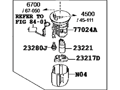 Toyota 77020-WB001 Fuel Pump