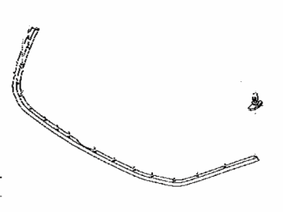 Toyota 53395-WB002 Front Weatherstrip