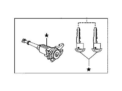 Toyota 69052-WB001 Cylinder & Keys