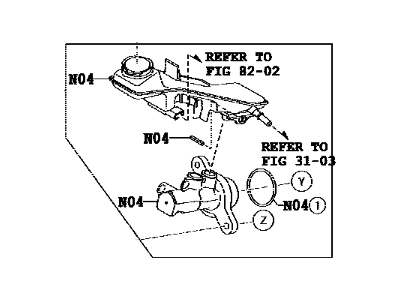 Toyota 47201-WB001 Master Cylinder