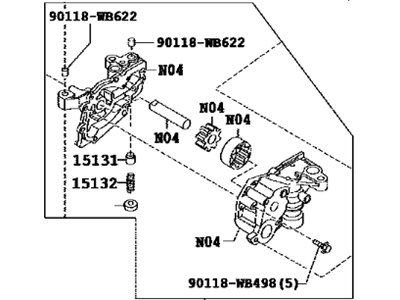 Toyota 15100-WB001 Oil Pump