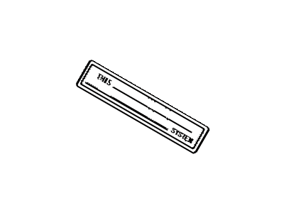 Toyota 74515-08010 Info Label