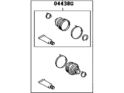 Toyota 04438-08060 Boot Kit