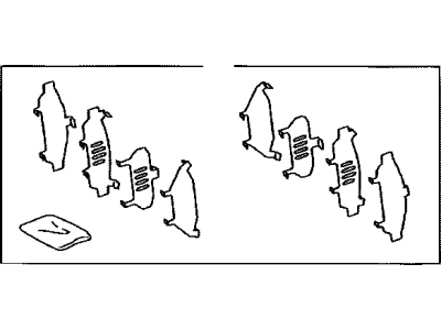 Toyota 04946-28020 SHIM Kit, Anti SQUEAL