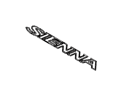 Toyota 75442-08020 Nameplate