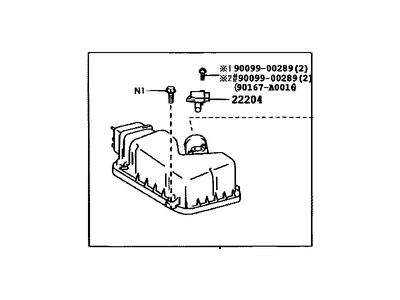 Toyota 17705-0P062 Cap Sub-Assembly, Air Cl