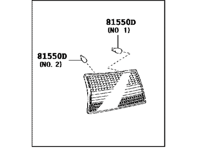 Toyota 81670-AE020 Combo Lamp Assembly