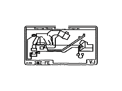 Toyota 17792-20250 Vacuum Diagram