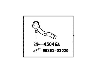Toyota 45460-09040 Outer Tie Rod