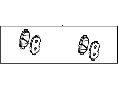 Toyota 04465-33240 Front Pads