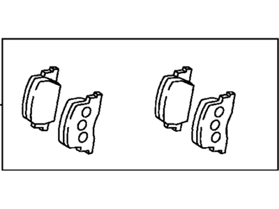 Toyota 04466-33090 Rear Pads
