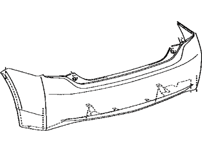 Toyota 52159-47905 Cover, Rear Bumper L/CO