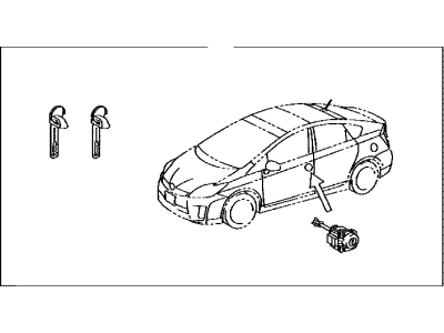 Toyota 69005-47120 Cylinder & Keys