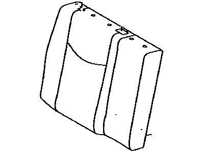 Toyota 71077-47252-B5 Rear Seat Back Cover, Right (For Separate Type)
