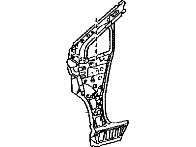Toyota 61024-47060 Inner Hinge Pillar