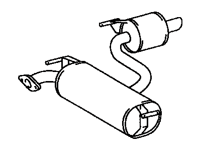 Toyota 17430-22070 Rear Pipe Assembly