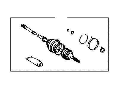 Toyota 43470-29565 Shaft Assembly, Front Drive Outboard Joint, Right