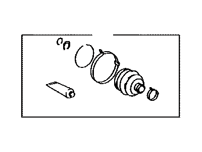 Toyota 04438-20401 Front Cv Joint Boot Kit Inboard Joint, Right