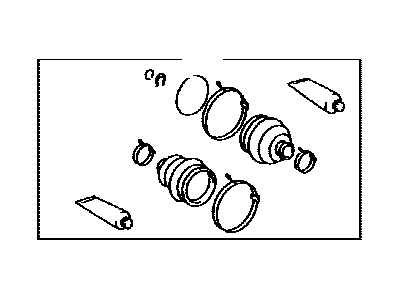Toyota 04428-12250 Outer CV Joint Boot