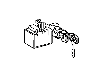 Toyota 69056-35040 Cylinder & Key Set, Glove Compartment Lock