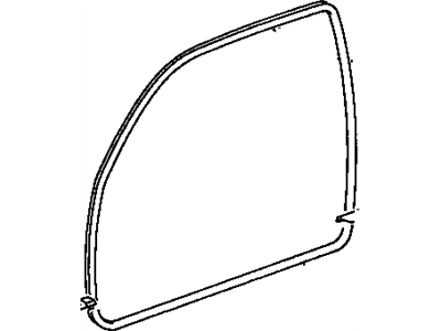 Toyota 62312-35011 Weatherstrip, Front Door Opening Trim, LH