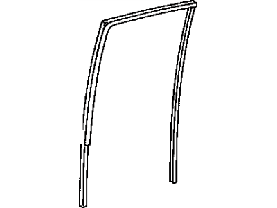 Toyota 68142-13050 Run, Rear Door Window, RH