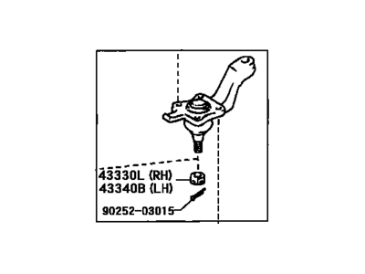 Toyota 43346-60011 Protector, Lower Ball