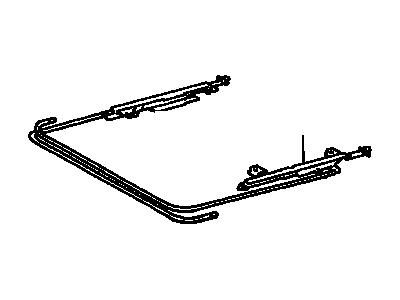 Toyota 63223-41010 Cable, Sliding Roof Drive, RH