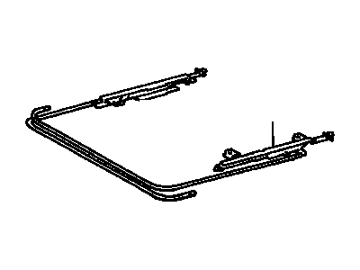 Toyota 63223-02020 Cable, Sliding Roof Drive, RH