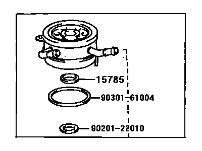 Toyota 15710-75011 Oil Cooler Assembly