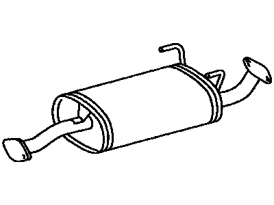 Toyota 17403-62030 Center Exhaust Pipe Assembly