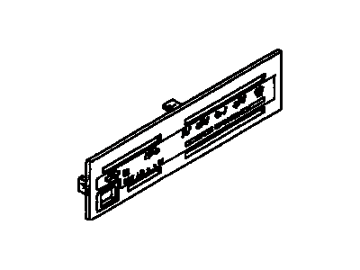 Toyota 55519-35300 Plate, Heater Control Name