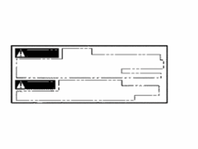 Lexus 28897-31021 Plate, Battery Caution