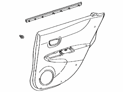 Toyota 67640-52U50-C0 Door Trim Panel