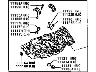 Toyota 11102-09012 Head, Cylinder, LH