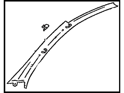 Toyota 62210-33010-A0 Garnish, Front Pillar, RH