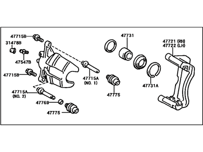 Toyota 47730-06040 Caliper