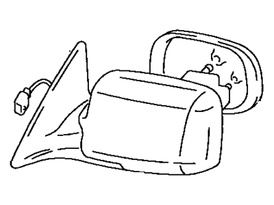 Toyota 87961-AA010 Mirror Glass