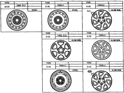 Toyota 42611-32290 Wheel, Disc
