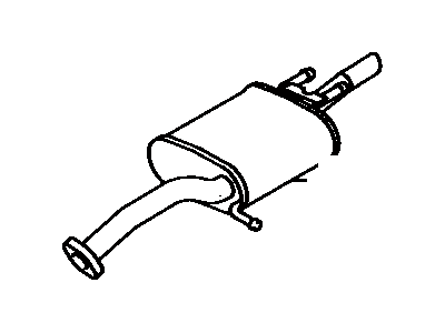 Toyota 17430-16350 Exhaust Tail Pipe Assembly