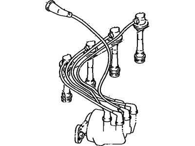 Toyota 90919-21463 Cord Set, Coil & Spark, W/Resistive