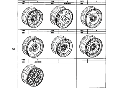 Toyota 90942-01058 Spare Carrier Wheel Bolt