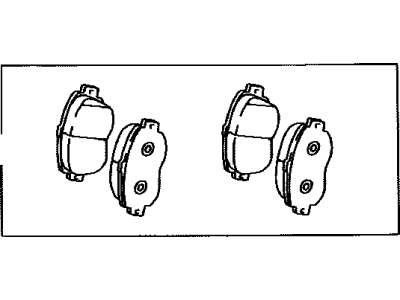 Lexus 04465-07010 Front Disc Brake Pad Kit