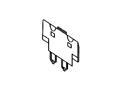 Toyota 71707-35010-B0 Cover Sub-Assy, Front Seat Back Board