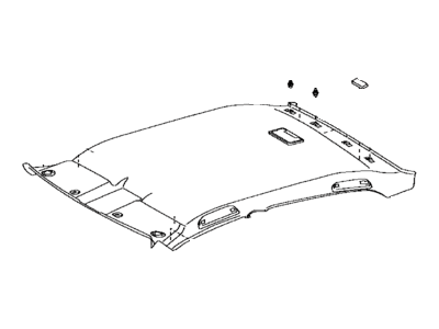 Toyota 63311-07013-A0 Board, Roof HEADLINI