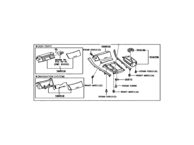 Toyota 58804-07090-E0 Upper Panel