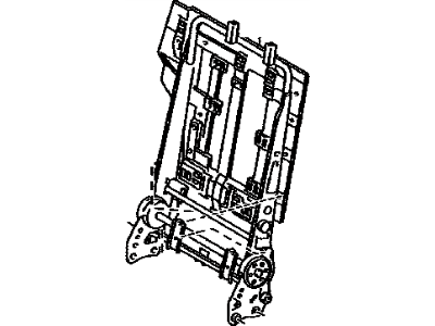 Toyota 71017-42110 Frame Sub-Assy, Rear Seat Back, RH