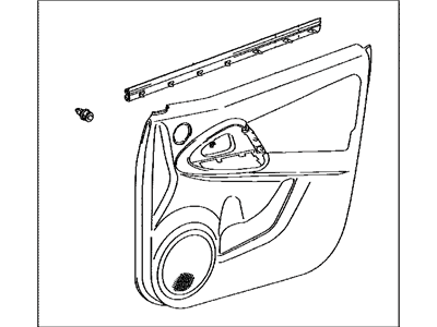 Toyota 67610-42730-B2 Board Sub-Assy, Front Door Trim, RH