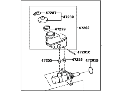 Toyota 47201-42340 Master Cylinder