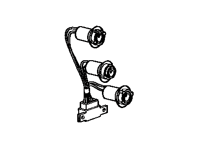 Toyota 81555-16370 Socket&Wire, Rear Combination